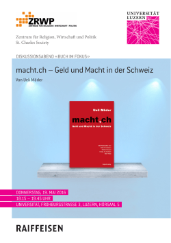 macht.ch – Geld und Macht in der Schweiz