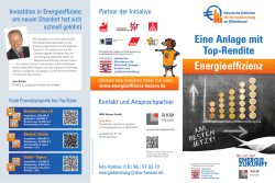 Eine Anlage mit Top-Rendite Energieeffizienz