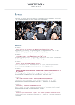 Presse - Volkswagen AG