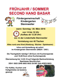 Plakat Kinder Second Hand Schreibgeschützt