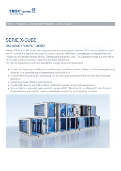 serie x-cube - TROX HESCO Schweiz AG