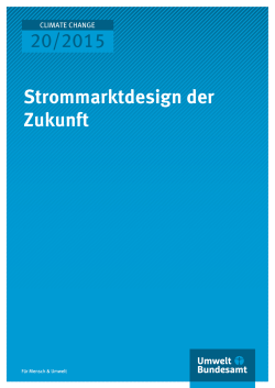 Strommarktdesign der Zukunft - r2b energy consulting GmbH