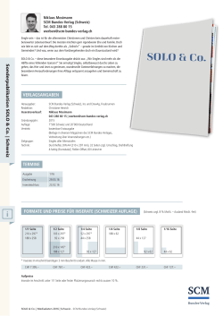 Sonderpublikationen SOLO & Co. und GEMEINDE.PRAKTISCH.02