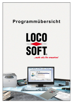 Programmübersicht - Loco-Soft