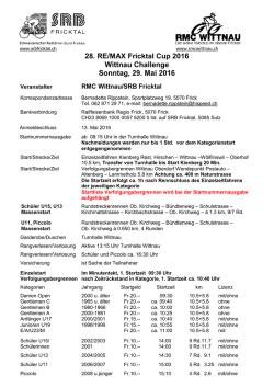 Ausschreibung Wittnau Challenge