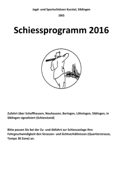 JSKS Programm 2016 - JagdSchaffhausen