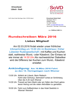 Rundbrief März 2016 - SOVD Kreisverband Lübeck