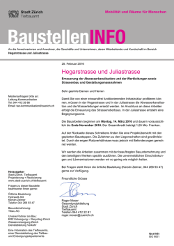 Hegarstrasse und Juliastrasse