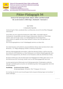 Pikler-Pädagogik 94 - Initiativ Liewensufank