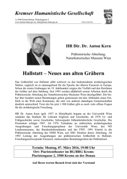 Hallstatt &ndash; Neues aus alten Gr&auml;bern