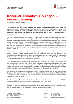 Basquiat, Dubuffet, Soulages…