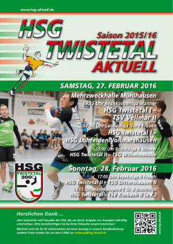 Hallenzeitung (Februar 2016)