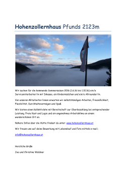 Hohenzollernhaus Pfunds 2123m