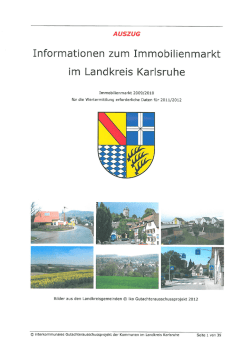 Informationen zum Immobilienmarkt im Landkreis