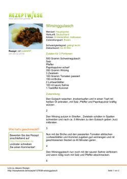 Wirsinggulasch
