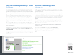 detaillierte Infos zu den Smart Grid Komponenten