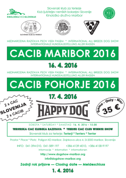 prijavnica - CACIB Maribor