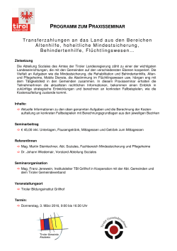 Programm - Tiroler Gemeindeverband