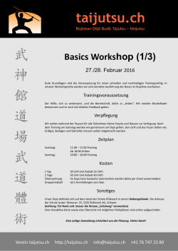 Info - Bujinkan Dojo Budo Taijutsu