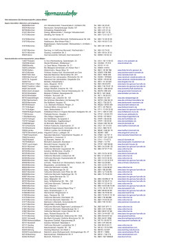 Adressliste Herrmannsdorfer Gesch&auml;fte und andere Bezugsquellen