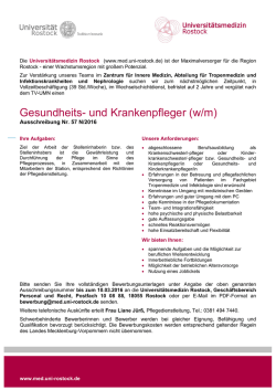 Gesundheits- und Krankenpfleger (w/m)