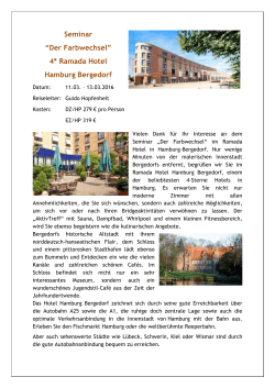 4* Ramada Hotel Hamburg Bergedorf