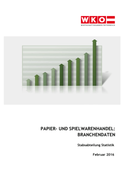 Papier- und Spielwarenhandel - Wirtschaftskammer Österreich