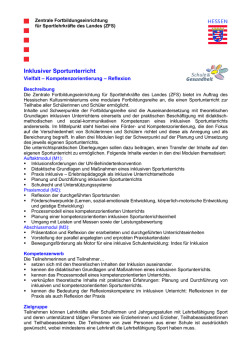 Inklusiver Sportunterricht - Schulsport