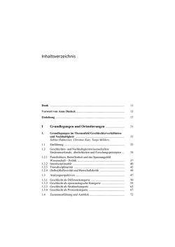 Inhaltsverzeichnis - Verlag Barbara Budrich