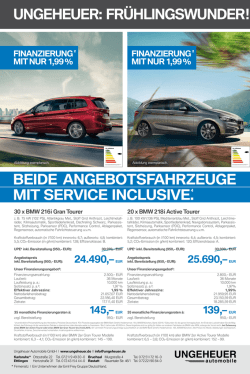 gRossE s BEidE angEBotsFahRZEugE Mit sERvicE inclusivE.4