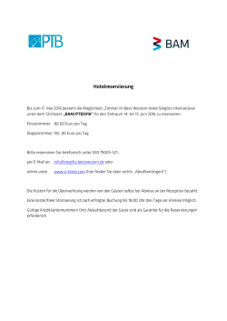 Hotelreservierung