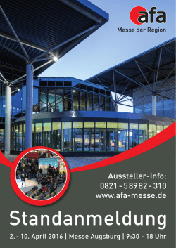 Standanmeldung zum (pdf 4 MB)