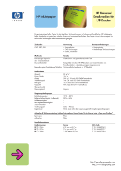 HP InkJetpapier HP Universal Druckmedien f&uuml;r LFP