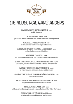 DIE NUDEL MAL GANZ ANDERS