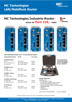 MC Technologies LAN/Mobilfunk Router MC Technologies Industrie