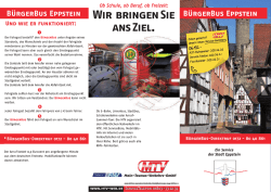 Infos im B&uuml;rgerBus Flyer