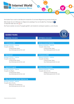guided tours - Internet World