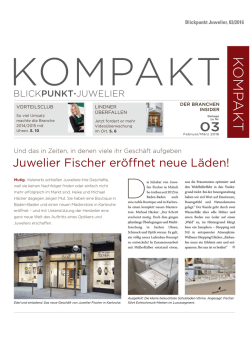Juwelier Fischer eröffnet neue Läden!