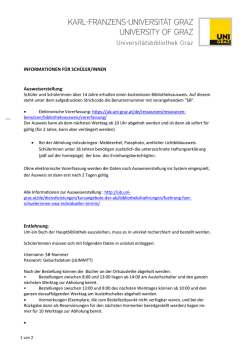 INFORMATIONEN F&Uuml;R SCH&Uuml;LER/INNEN Ausweiserstellung