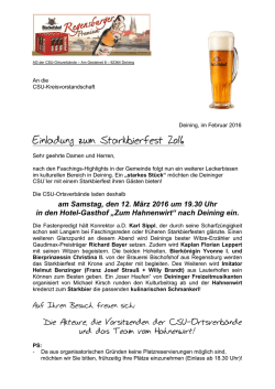 Einladung