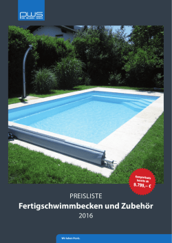 Fertigbecken - Einbau mit Splitt 2016