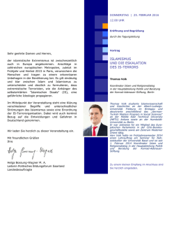 Einladungsprogramm  - Konrad-Adenauer
