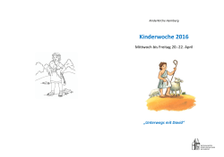 Flyer KinderWoche 2016