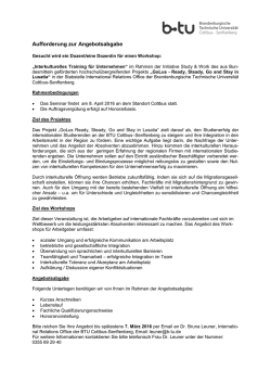 Interkulturelles Training f&uuml;r Unternehmen - WWW-Docs for B-TU