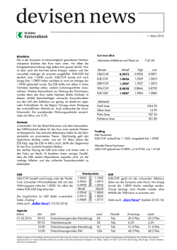 Informative Mittelkurse und Preise um 7.42 Uhr Devisen Aktuell High