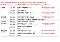 Osterferienstundenplan 2016 klein - Ballett