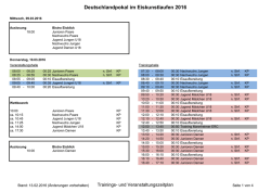 Den detaillierten Zeitplan finden Sie hier