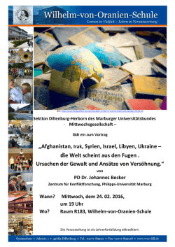 „Afghanistan, Irak, Syrien, Israel, Libyen, Ukraine – die Welt scheint