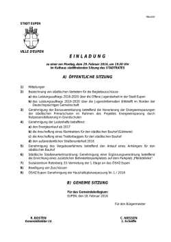 einladung - Stadt Eupen