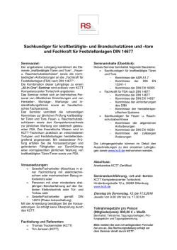 Info Und Anmeldung All In One Seminar 15 17.3.2016